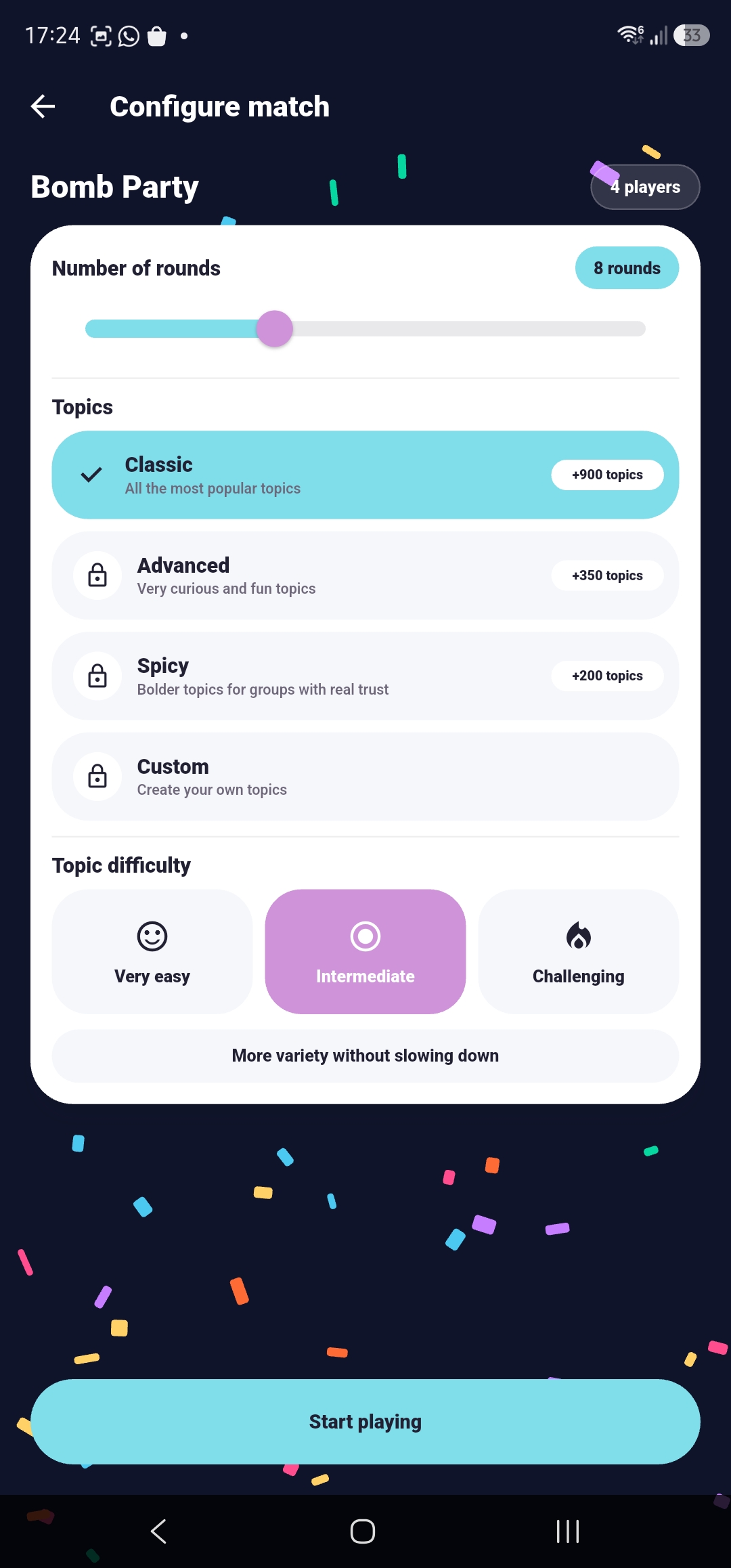 Screenshot of Party Games